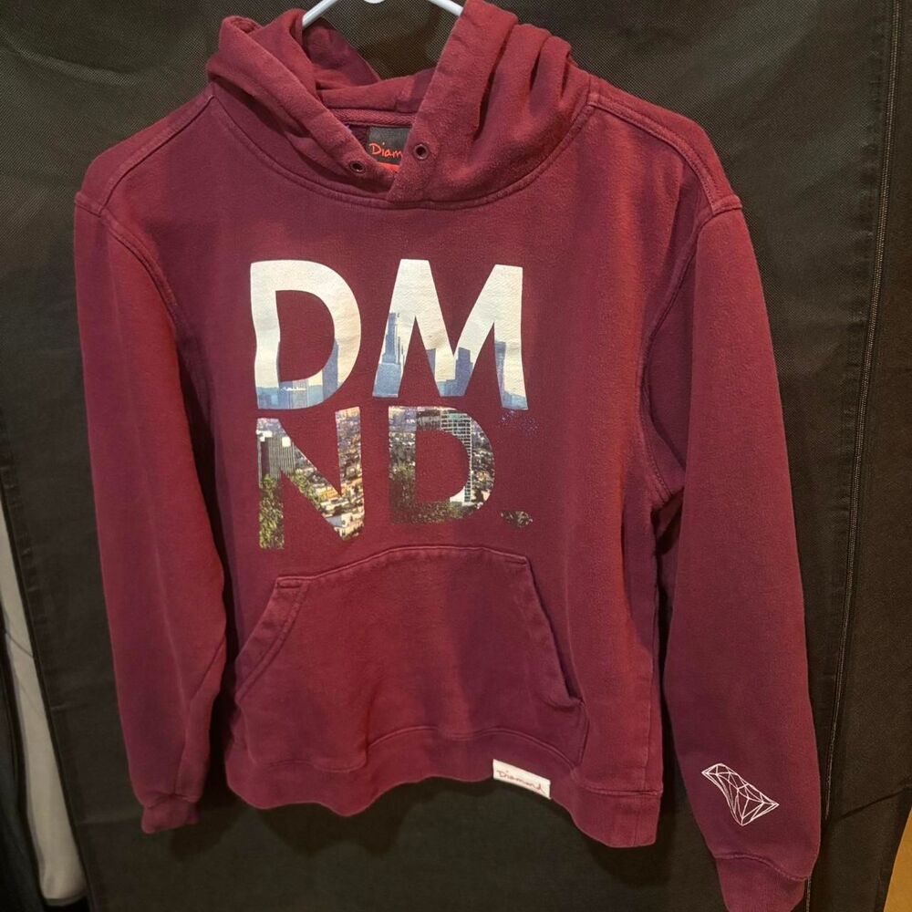 Diamond-supply-co Men's Burgundy Hoodie